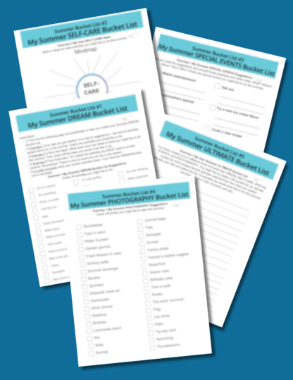 My Summer Bucket List, From Dreaming To Doing, A PLR Workbook - Image 5