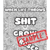 Colorful Crap: Mandalas for When Life's a B*tch/60 !Swear Words Coloring Pages! DIGITAL DOWNLOAD - Image 6