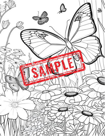 *Whimsical Wonders Coloring Collection: Printable Series for Girls (Set of 4 Books, 40 Pages Total)..DIGITAL DOWNLOAD! - Image 7