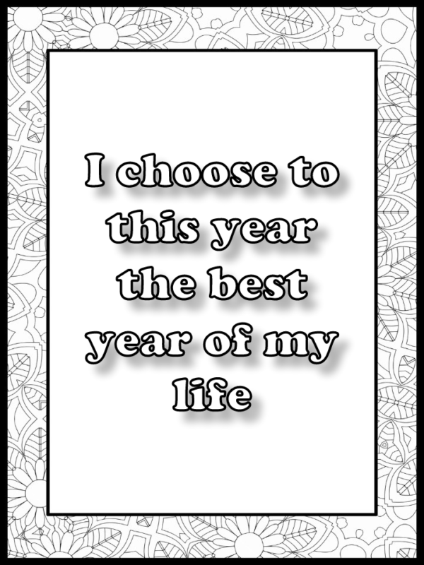 Summer Affirmation Coloring Journal Positive Quotes - Image 6