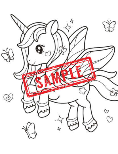*Whimsical Wonders Coloring Collection: Printable Series for Girls (Set of 4 Books, 40 Pages Total)..DIGITAL DOWNLOAD! - Image 12