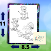 45 Fun and Relaxing Kids at Work and Play Digital Coloring Pack for Children and Adults - Image 6