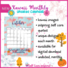 Kawaii Monthly Calendar - Undated - Image 4