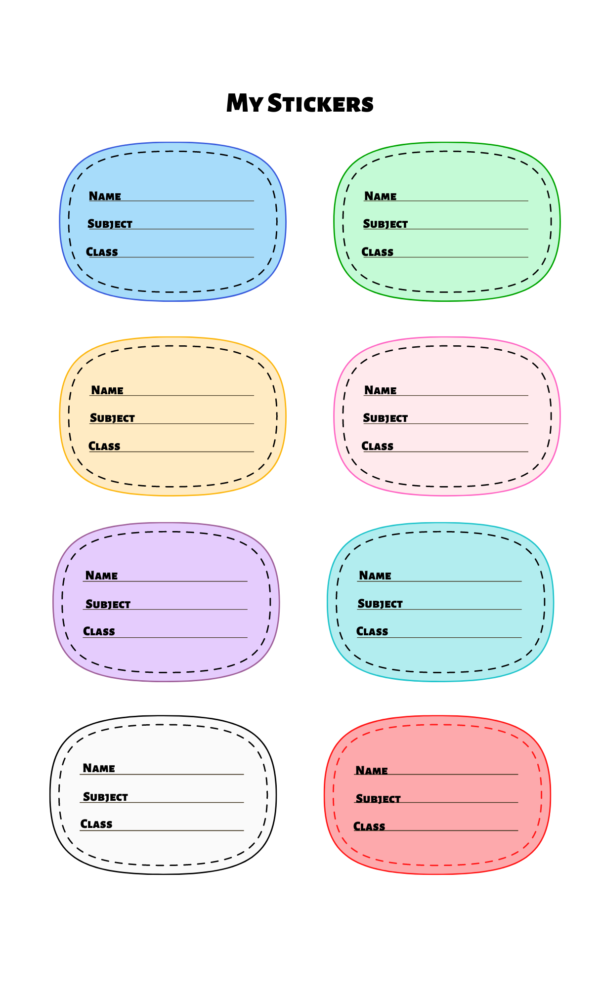 Printable Labels for Personal Belongings - Image 4