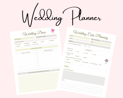 Printable Wedding Planner - Wedding Checklist PDF, Venue Research, Seating Chart AND MORE! - Image 4