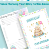 Birthday Parties Printable Bundle| Birthday Calendar Planner| 12 Birthday Games| Birthday Todo List Planner - Image 4