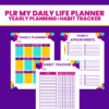 PLR My Daily Life Planner- Yearly Planning and Habit Tracking