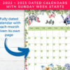 2022 - 2023 Calendar Printable Monthly Layouts with Butterflies - Image 4
