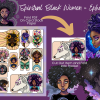 PRINTABLE EPHEMERA - Spiritual Black Women - Ephemera - Tags, Postcard, Envelope, Bookmarks, Lined, Notes, Tabs, Pockets US Letter Download - Image 4