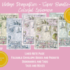 PRINTABLE EPHEMERA - Vintage Dragonflies - Super Bundle - Colorful Ephemera - Tags, Postcard, Envelope, Bookmarks, Lined, Notes, Tabs, Pockets US Letter Download - Image 4