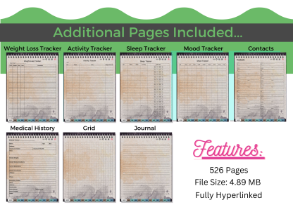 Scorpio 2023 Digital Planner - Dated & Hyperlinked - Image 4