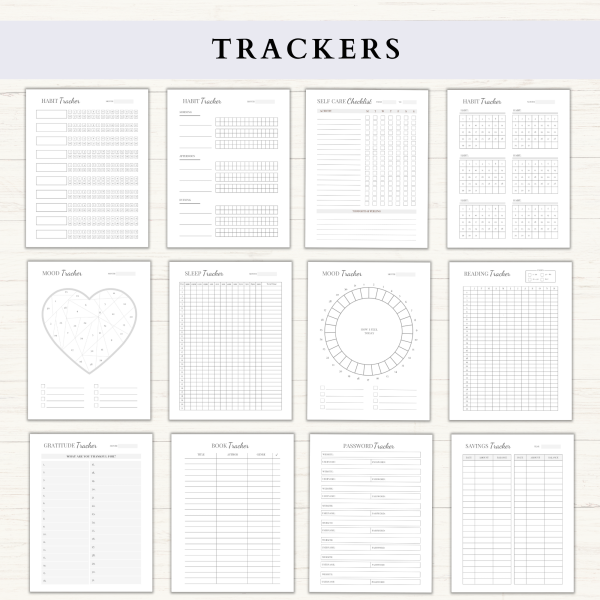 Life Planner Bundle | Daily Planner | Weekly Planner | Habit Tracker | Productivity Planner | Letter | A4 | A5 | PDF | Printable Planner | Digital Planner - Image 4