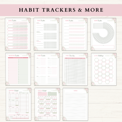 2023 Monthly Planner Bundle | Monthly Planner Printable | Daily Planner | Weekly Planner | US Letter | Printable Planner | Digital Planner - Image 4