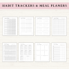 Productivity Planner Bundle | Daily Planner | Weekly Planner | Habit Tracker | Goal Planner | Letter | A4 | A5 | PDF | Printable Planner | Digital Planner - Image 4