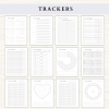 Personal Planner Bundle | Daily Planner | Daily Journal | Habit Tracker | Self Care Planner | Letter | A4 | A5 | PDF | Printable Planner | Digital Planner - Image 4