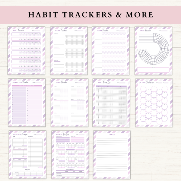 2023 Monthly Planner Bundle | Monthly Planner Printable | Daily Planner | Weekly Planner | US Letter | Printable Planner | Digital Planner - Image 4