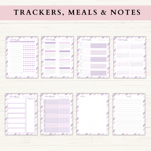 Printable Planner | Daily Planner | Weekly Planner | Habit Tracker | Monthly Planner | US Letter | Printable Planner | Digital Planner - Image 4