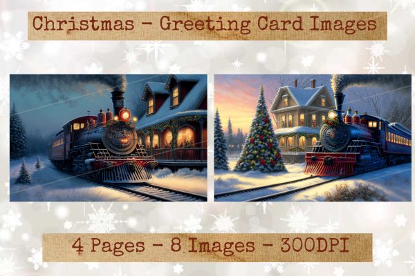 Vintage Holiday Season Card Images #02 - Image 4