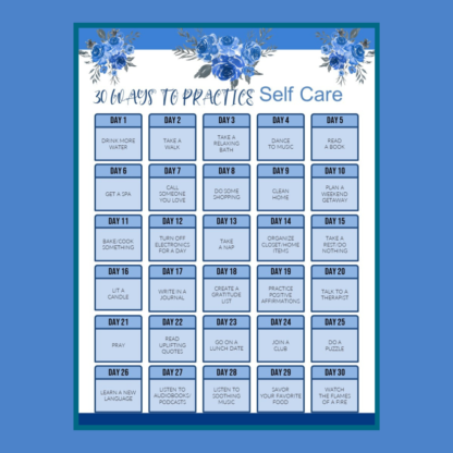 Planner - Beautiful Me Self Care Bingo