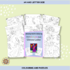 aMazing Adult colouring Chinese Ladies printable digital download for grownups and teens colouring pages book - Image 3