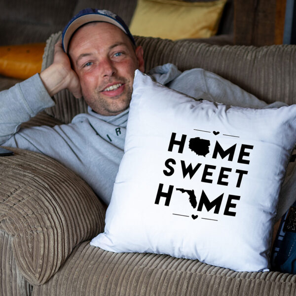 Home Sweet Home Throw Pillow Cover – Personalizable Item - Image 4