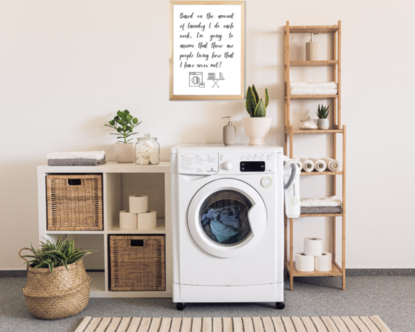 Laundry Room Funny Digital Prints, Wall Art Printables, Set of 3, Never Ending Chore, Funny Sayings, Funny Definition - Image 4
