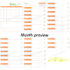 Autumnal Green & Orange Vertical Planner 2023 - Image 3
