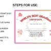 World’s Best Grandma Printable Certificate for Grandparents Day, Mother's Day Gift, award for Grandma for birthday - Image 3