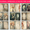 Whimsical Forest Junk Journal Printable Kit, Vintage Fairytale Shabby Chic Ephemera, Digital Scrapbooking Paper, Fantasy Grungy - Image 4