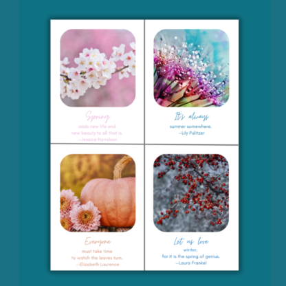 Four Seasons Bucket List Bundle, 4 PLR Workbooks— Spring, Summer, Fall, Winter - Image 9