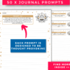 Shadow Work Journal Prompts Pack #3 | Printable Planner Inserts - Image 4