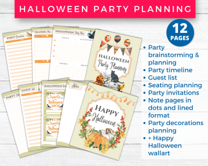 Halloween Planner Printables & Inserts | Halloween Festivities + Party Planning - Image 4