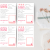 Mother's Day Questionnaire Bundle Pink, Mother's Day Printable Gift, All About Mom, Grandma, Nana, and Grammy - Image 4