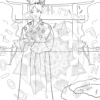 aMazing Adult colouring Chinese Ladies printable digital download for grownups and teens colouring pages book - Image 9