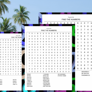 200 Relaxing Large Print Number Search Puzzles - Image 3