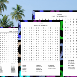 200 Relaxing Large Print Number Search Puzzles - Image 4