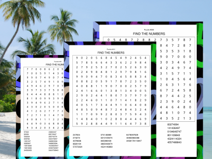200 Relaxing Large Print Number Search Puzzles - Image 4