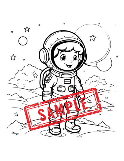 Adventurous Minds Coloring Collection/Printable Series for Kids (Set of 4 Books, 40 Pages Total)..DIGITAL DOWNLOAD! - Image 11
