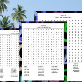 200 Relaxing Large Print Number Search Puzzles - Image 6