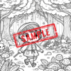 Kids Magical Forest Adventure coloring pages/digital download! - Image 2