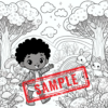 Kids Magical Forest Adventure coloring pages/digital download! - Image 3
