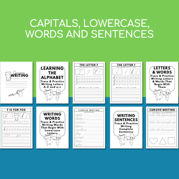 page samples of cursive writing workbook