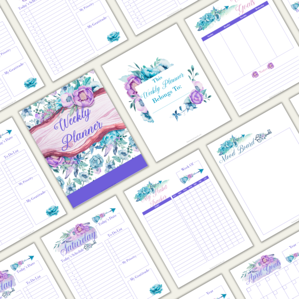 Purple Peony Productivity Planner - Image 6