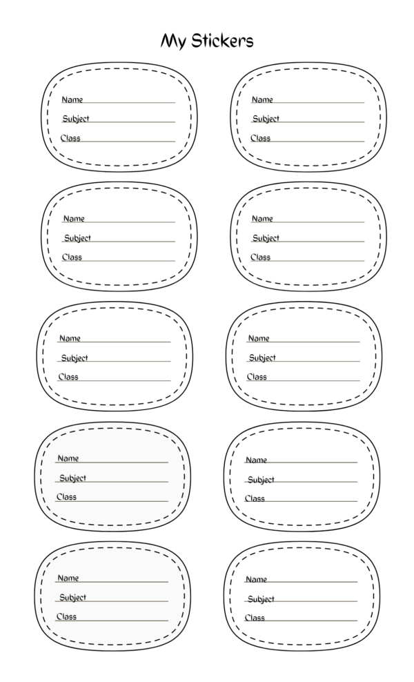 Printable Labels for Personal Belongings - Image 5