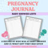 Black and White Pregnancy Journal - Image 5