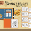 2023 Dated Undated Digital PLANNER, Farmhouse Sunflower Daily, Weekly, Monthly, Coloring, Digital Sticker, Sticker book, Journal Pages, Letter - Image 5