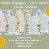 PRINTABLE EPHEMERA - Vintage Dragonflies - Super Bundle - Colorful Ephemera - Tags, Postcard, Envelope, Bookmarks, Lined, Notes, Tabs, Pockets US Letter Download - Image 5