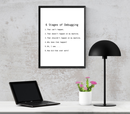 Software Engineer Funny Wall Art, Gift for Programmer, Set of Digital Prints, Debugging Humor, Funny Definition - Image 9