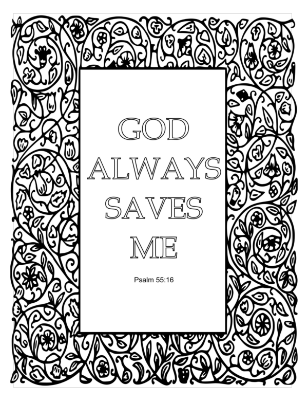 Printable Bible Verse Christian Coloring Pages - Image 8
