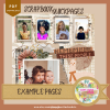 DIGITAL SCRAPBOOK Page - Winter Digital Scrapbook Layout - Pre-Made Shabby Vintage Quick Page Layout, Digital Page Layout, jpg png 12 x 12 - Image 3